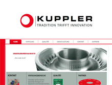 Tablet Screenshot of kuppler.com